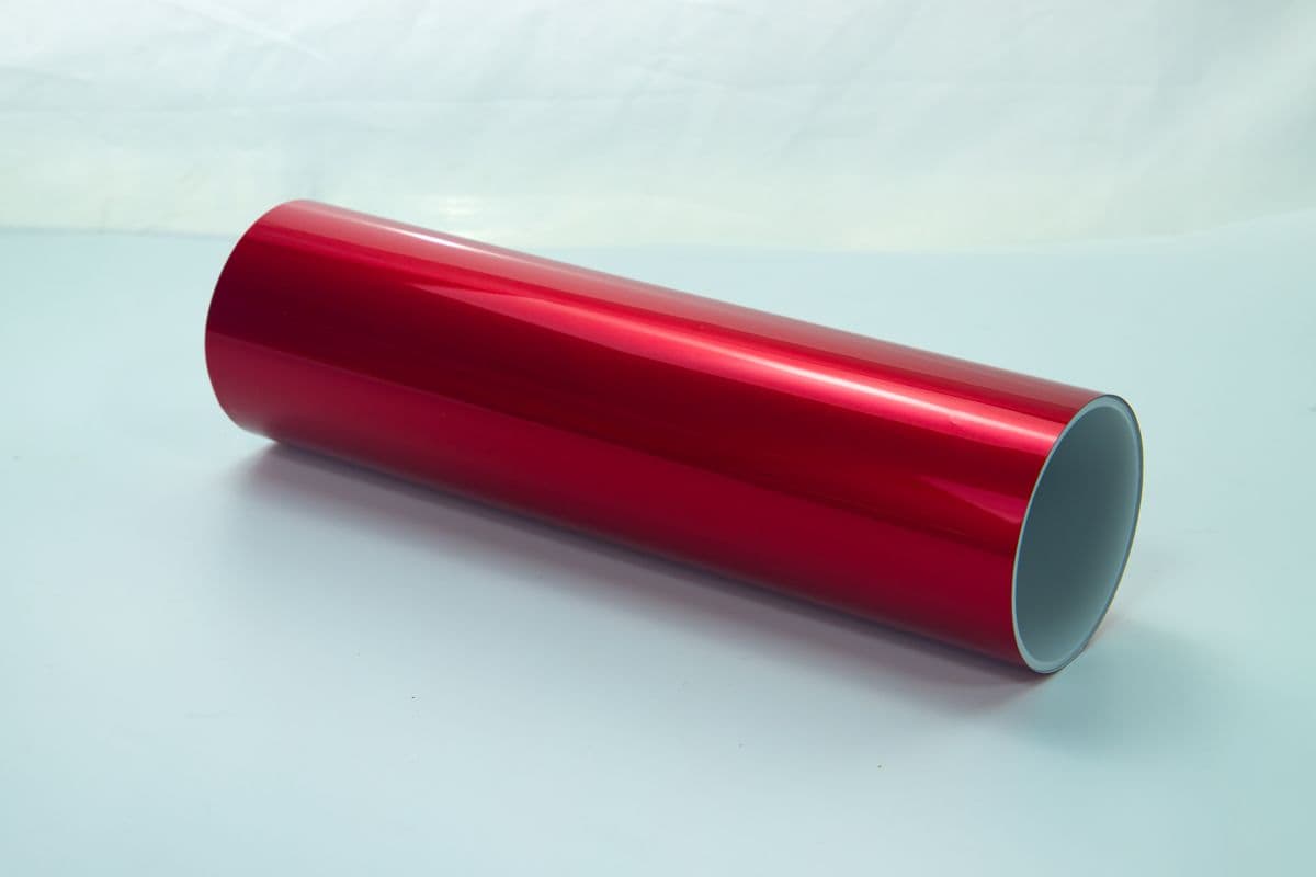 Chrome Metal Sapphire Red